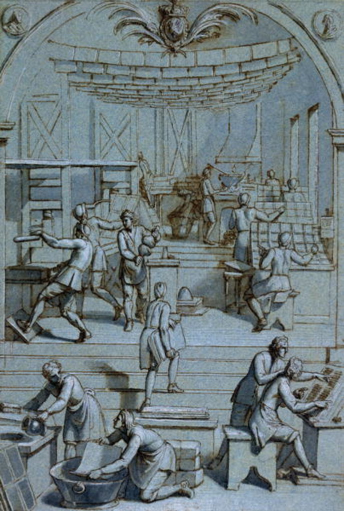 Detail of Frontispiece for the Royal Printing Works by French School
