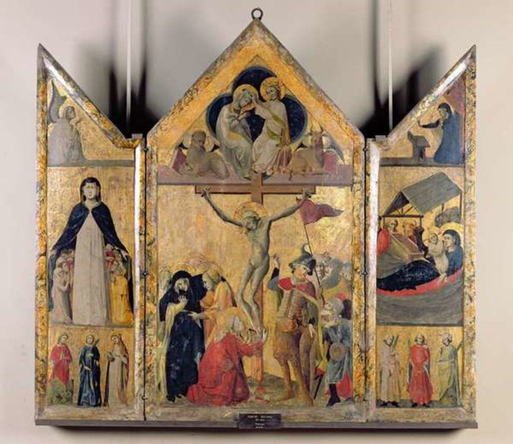 Detail of Triptych with Scenes from the Life of the Virgin, 1333 by Italian School