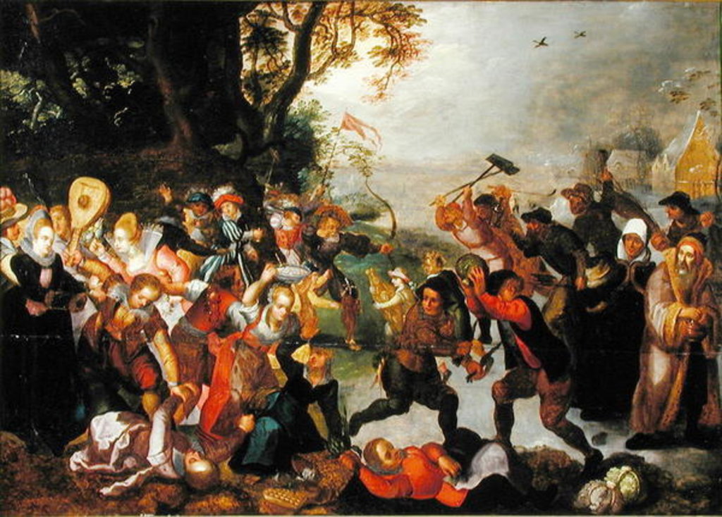 Detail of The Battle Between Winter and Summer by Flemish School