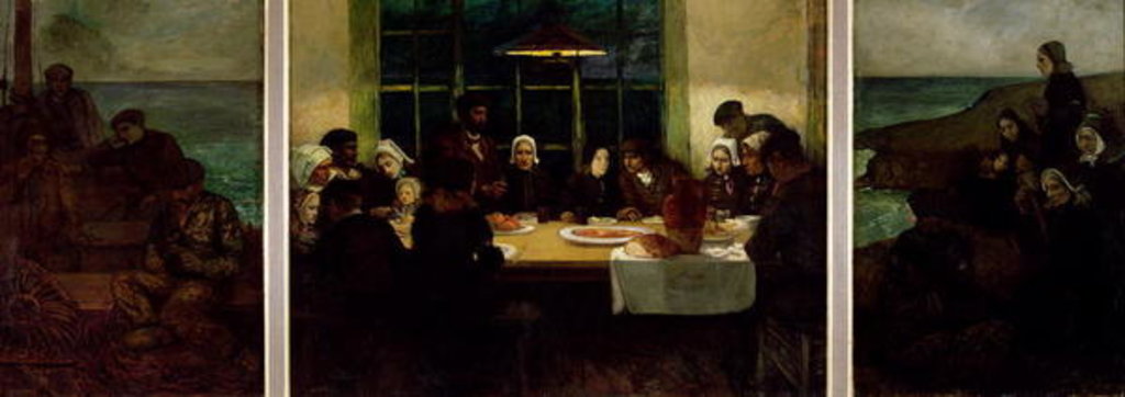 Detail of Au Pays de la Mer, 1898 by Charles Cottet