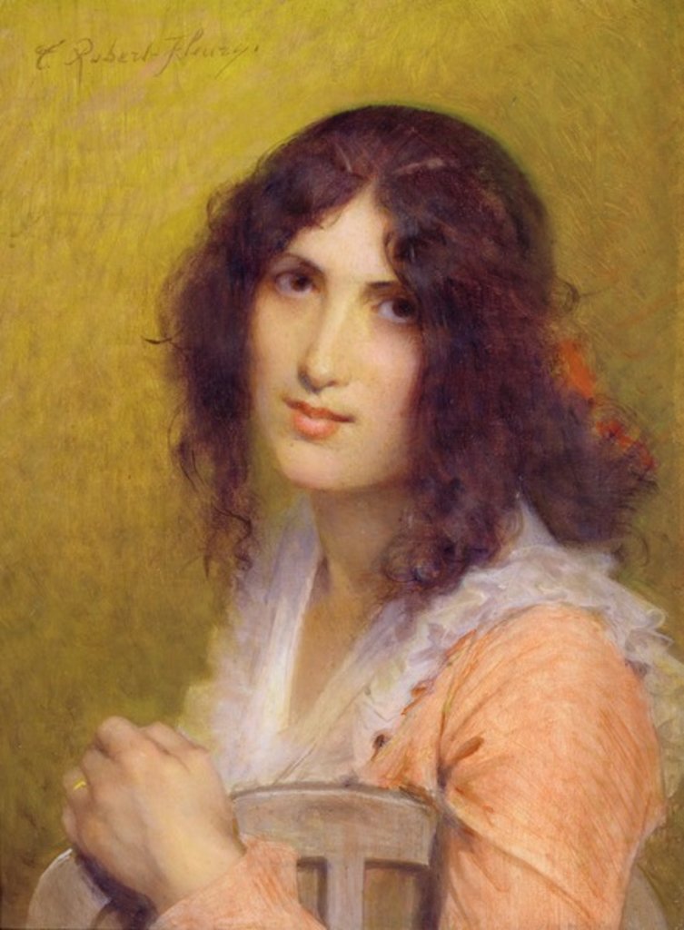 Detail of Carmella by Joseph-Nicolas Robert-Fleury