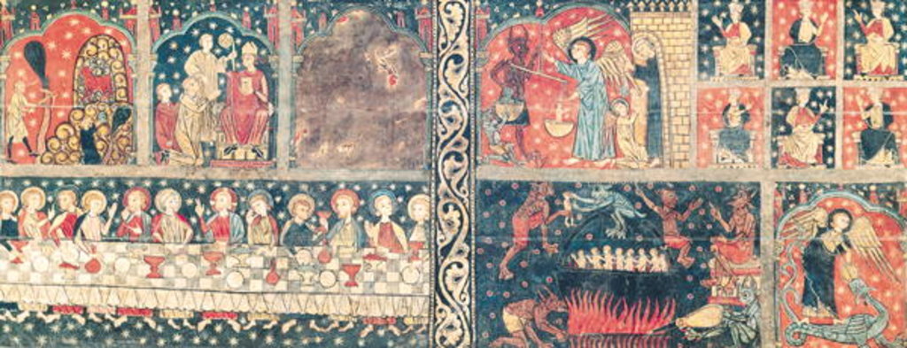 Detail of Altar frontal of St. Michael by Spanish School