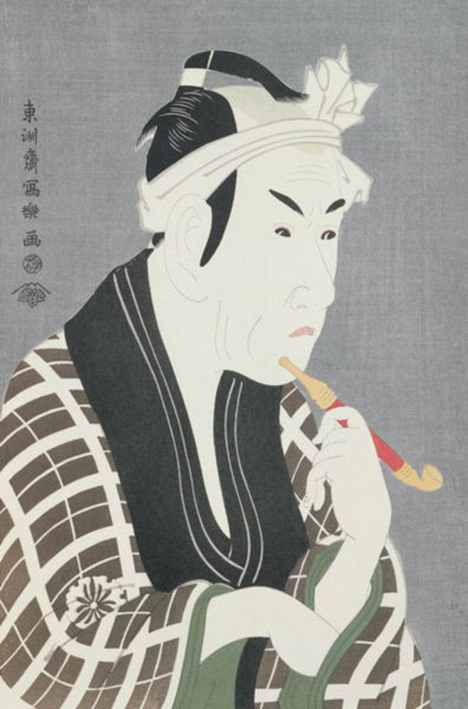 Detail of Matsumo Koshiro IV in the Role of Gorebei, the Fish Merchant of Sanya by Toshusai Sharaku