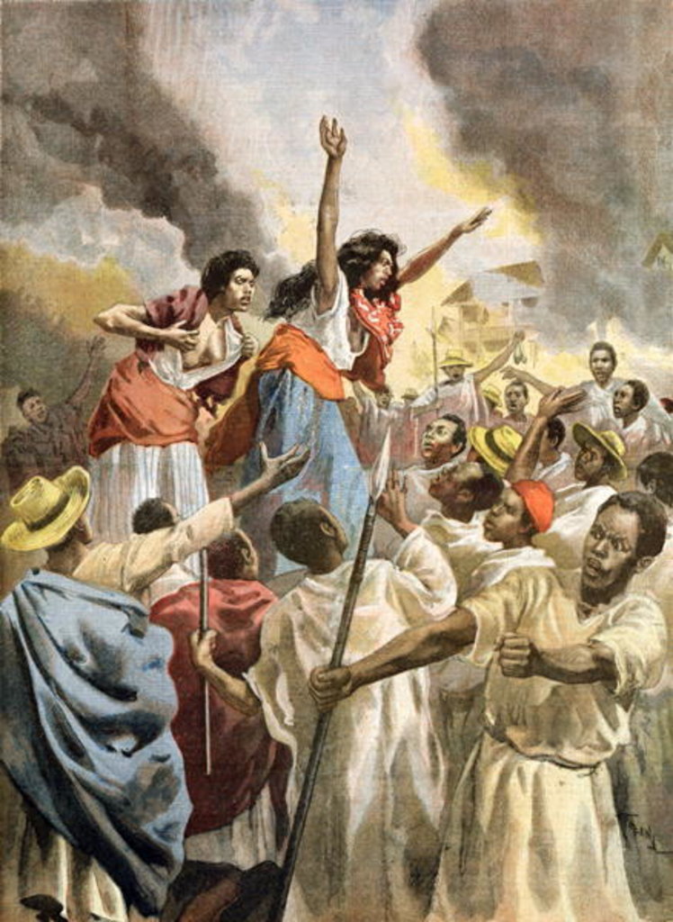 Detail of The Royal Princesses Preaching the Holy War in Madagascar by Oswaldo Tofani