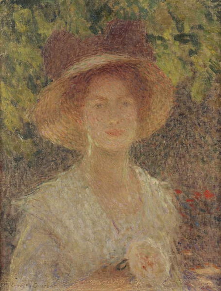 Detail of The Straw Hat, 1910 by Ernest-Joseph Laurent
