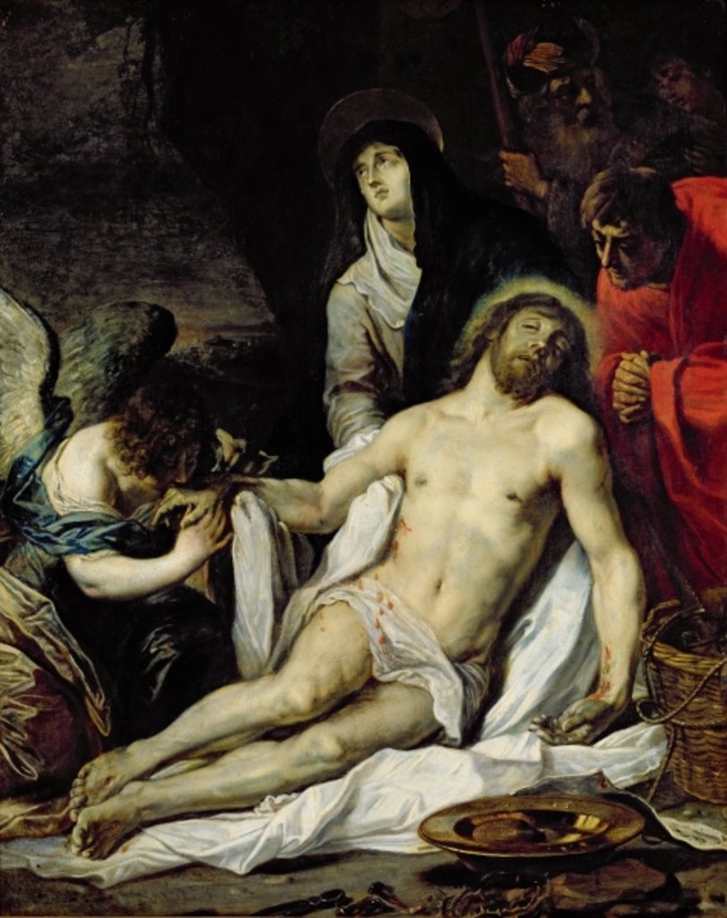 Detail of The Deposition by Pieter van Mol