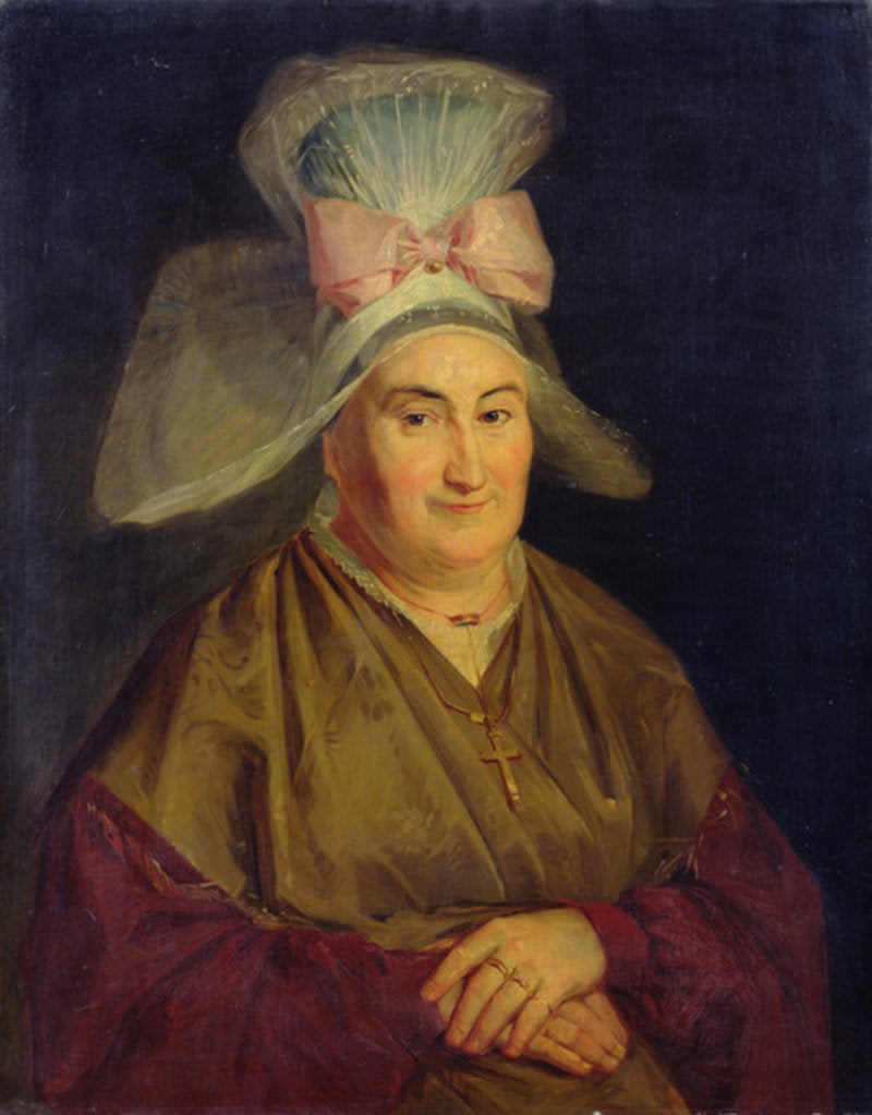 Detail of Portrait of a Woman with a Normandy Bonnet by French School