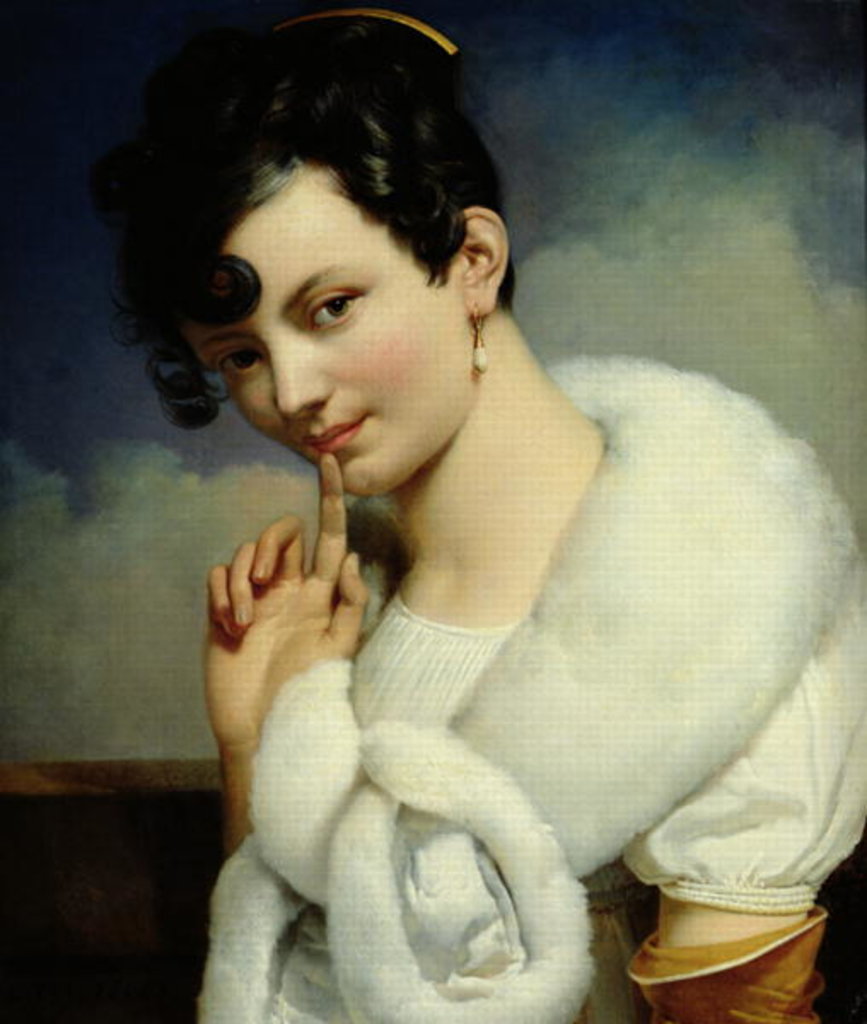 Detail of Portrait of a Woman by Thomas Henry