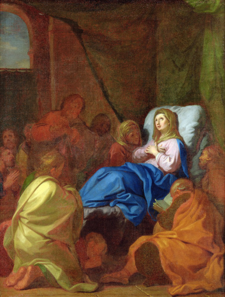 Detail of The Death of the Virgin by Charles de Lafosse