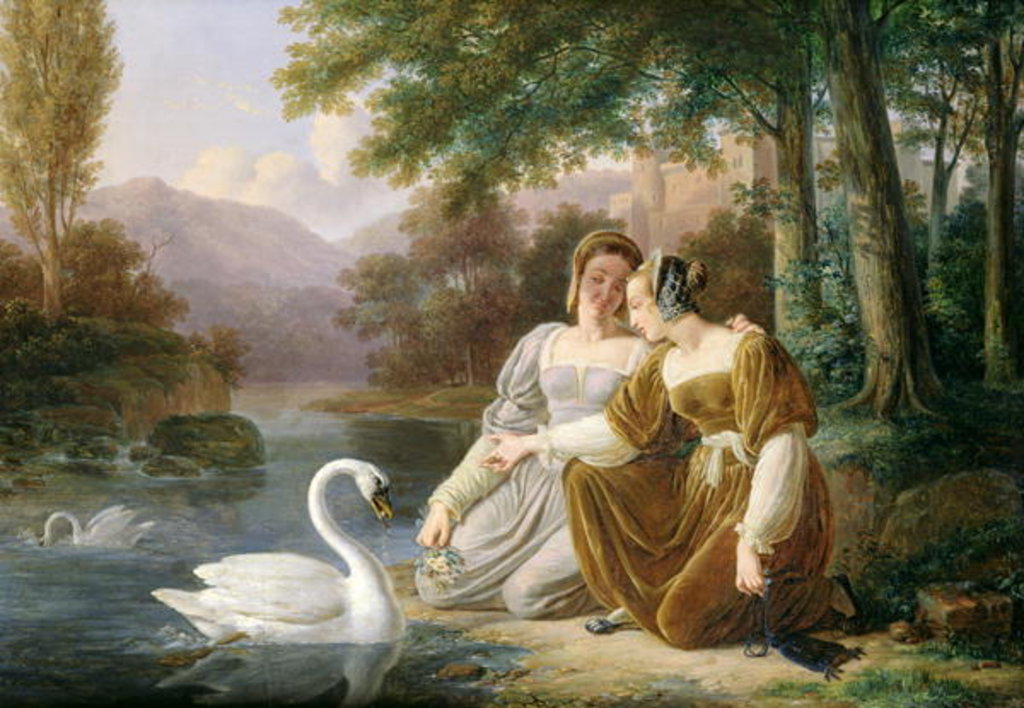 Detail of Chatelaines by Pierre Henri Revoil