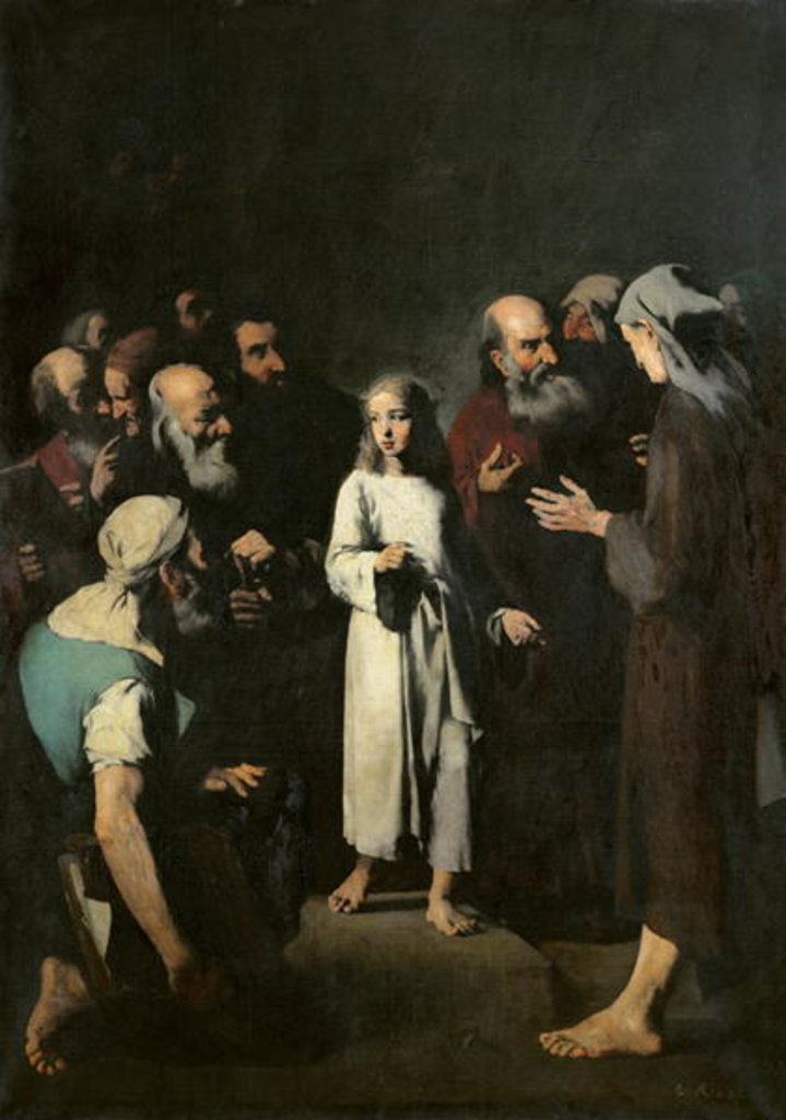 Detail of Jesus with the Doctors by Auguste Theodule Ribot