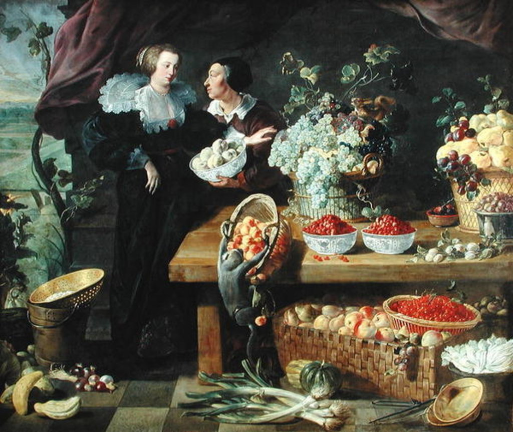 Detail of The Fruit Seller by Pierre Boucle