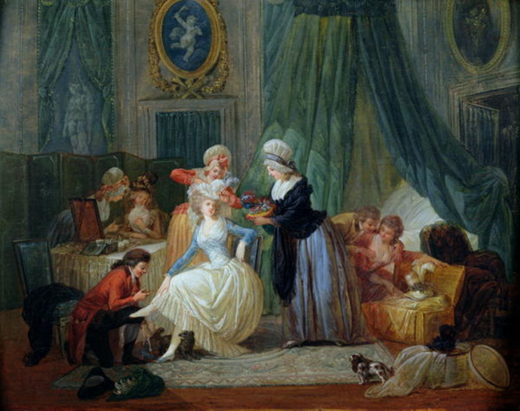 Detail of The Toilet by Francois Louis Joseph Watteau