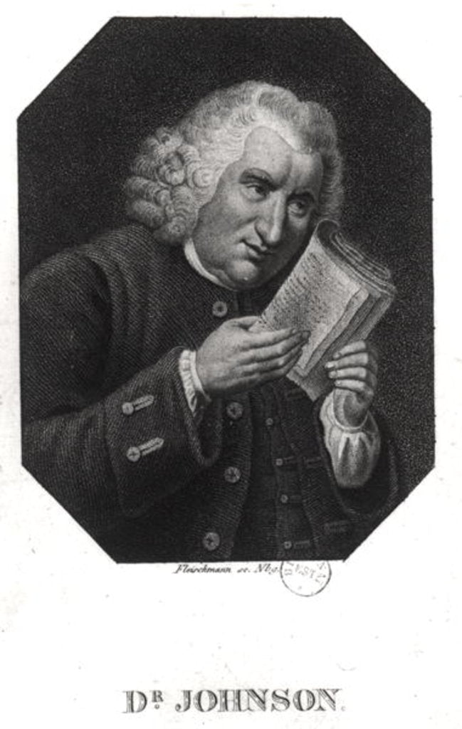 Detail of Dr. Samuel Johnson by Auguste Christian Fleischmann