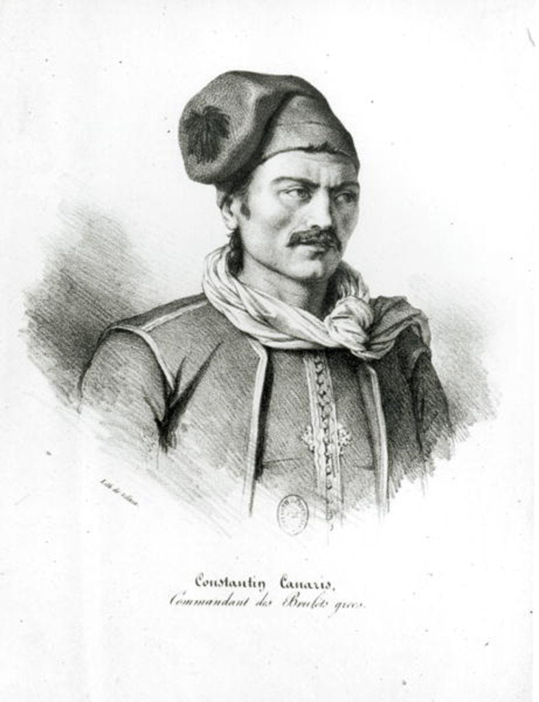 Detail of Constantine Kanaris by Henri Villain