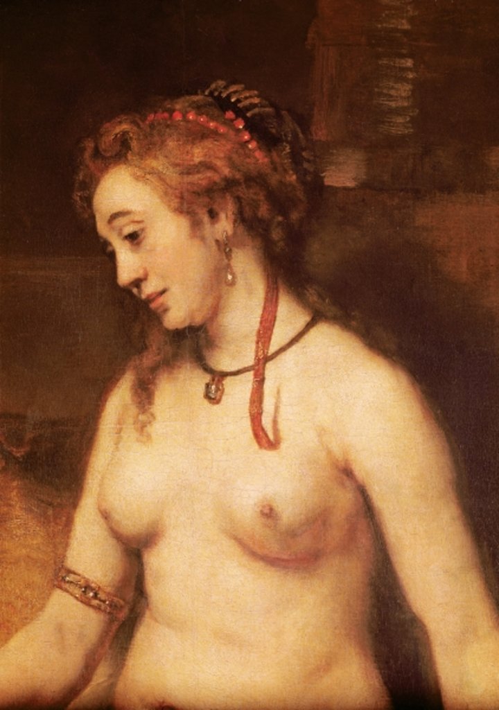 Detail of Bathsheba Bathing, 1654 by Rembrandt Harmensz. van Rijn