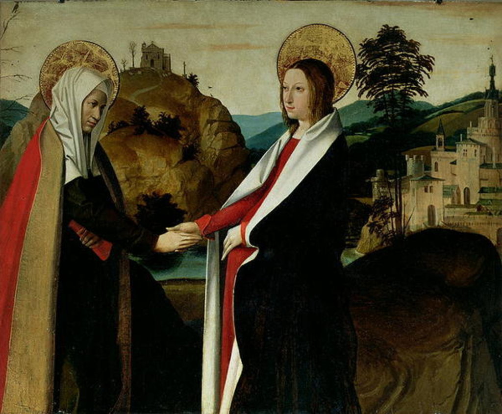 Detail of The Visitation, c.1500 by Josse Lieferinxe