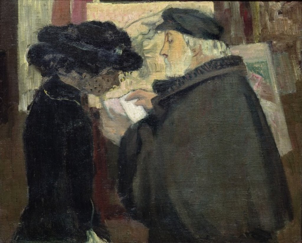 Detail of Edgar Degas with his Model, c.1904 by Maurice Denis