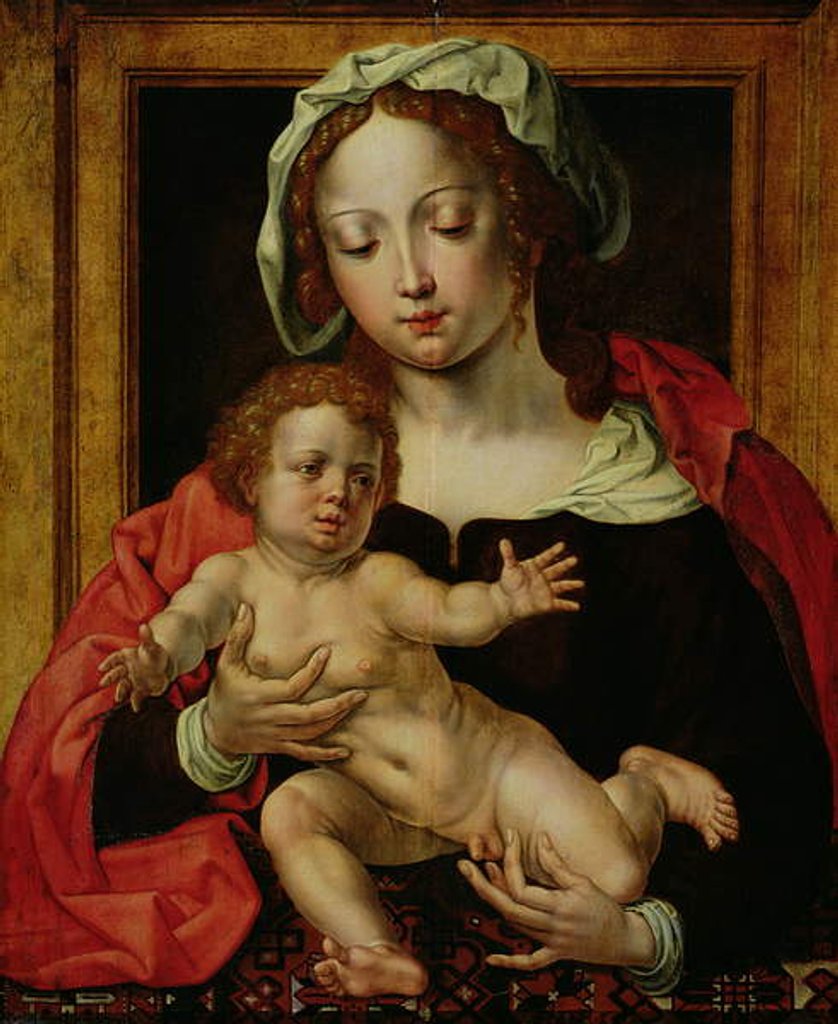 Detail of Virgin and Child by Jan Gossaert
