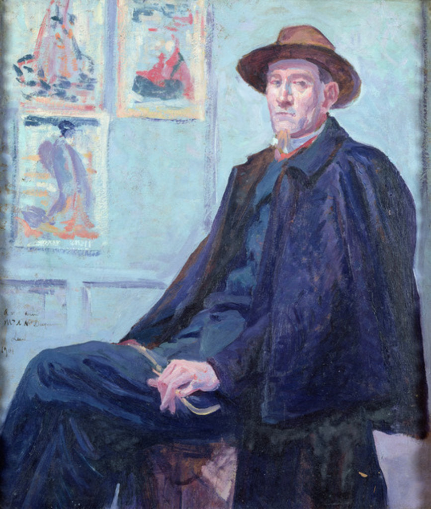 Detail of Portrait of Felix Feneon 1901 by Maximilien Luce