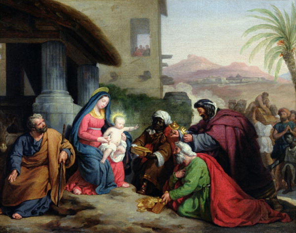 Detail of The Adoration of the Magi, c.1833-36 by Jean Pierre Granger