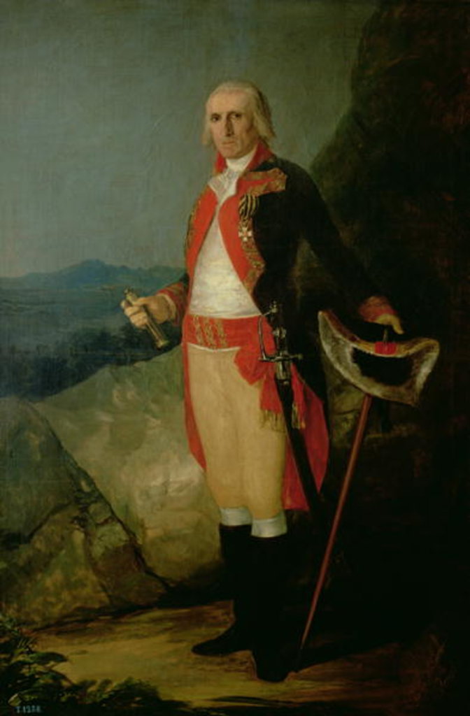 Detail of General Jose de Urrutia 1798 by Francisco Jose de Goya y Lucientes