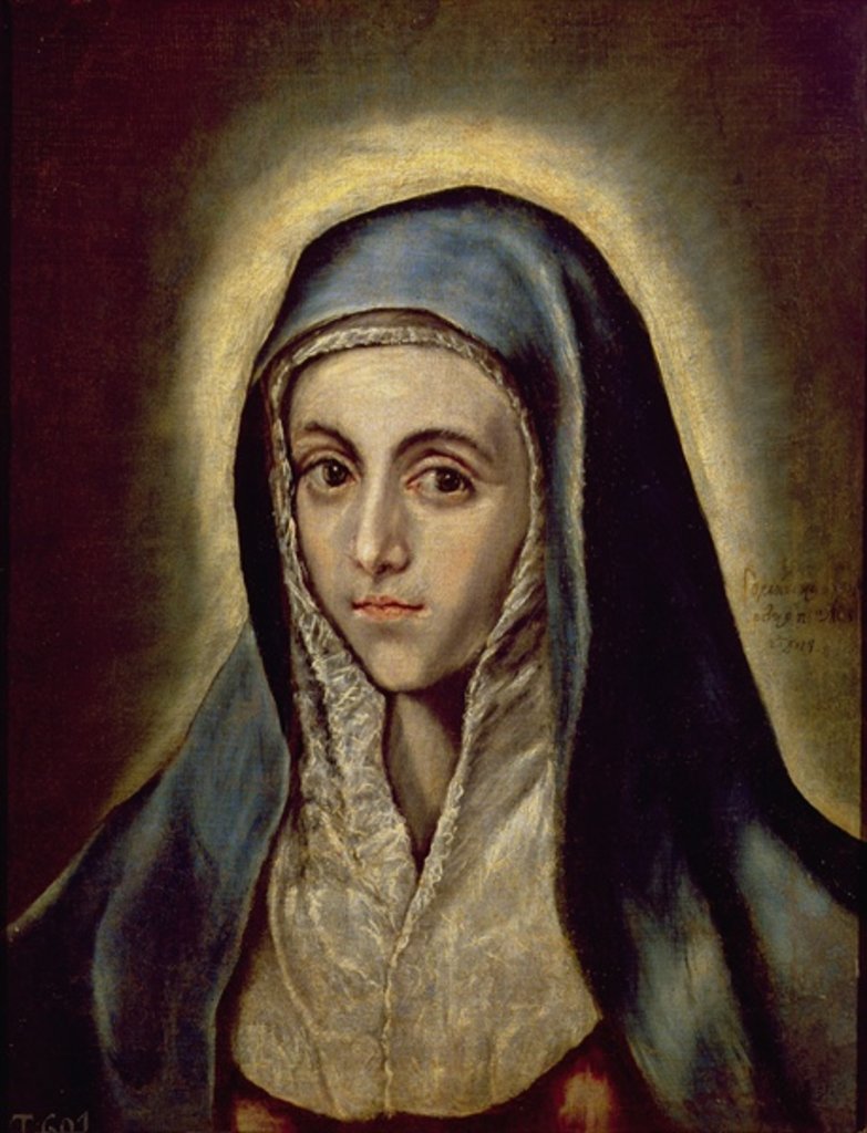 Detail of The Virgin Mary, c.1594-1604 by El Greco