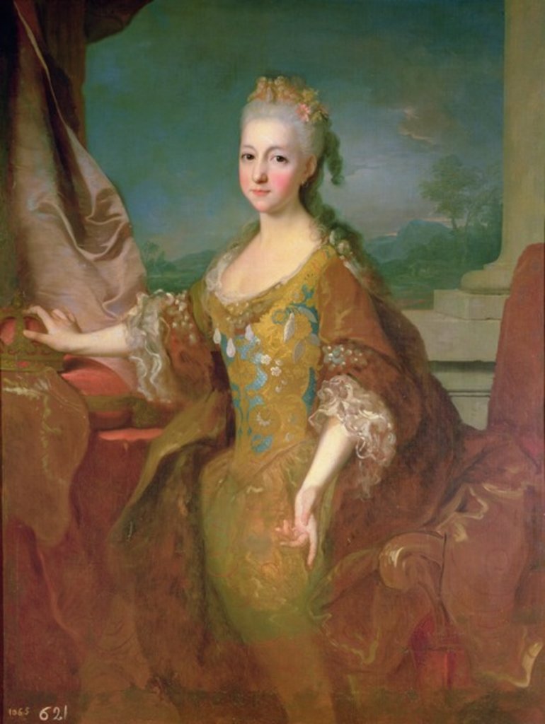 Detail of Portrait of Louise-Elisabeth d'Orleans by Jean Ranc