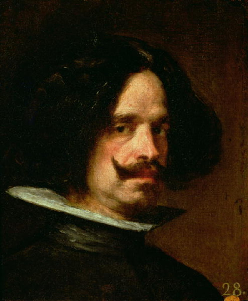 Detail of Self Portrait by Diego Rodriguez de Silva y Velazquez