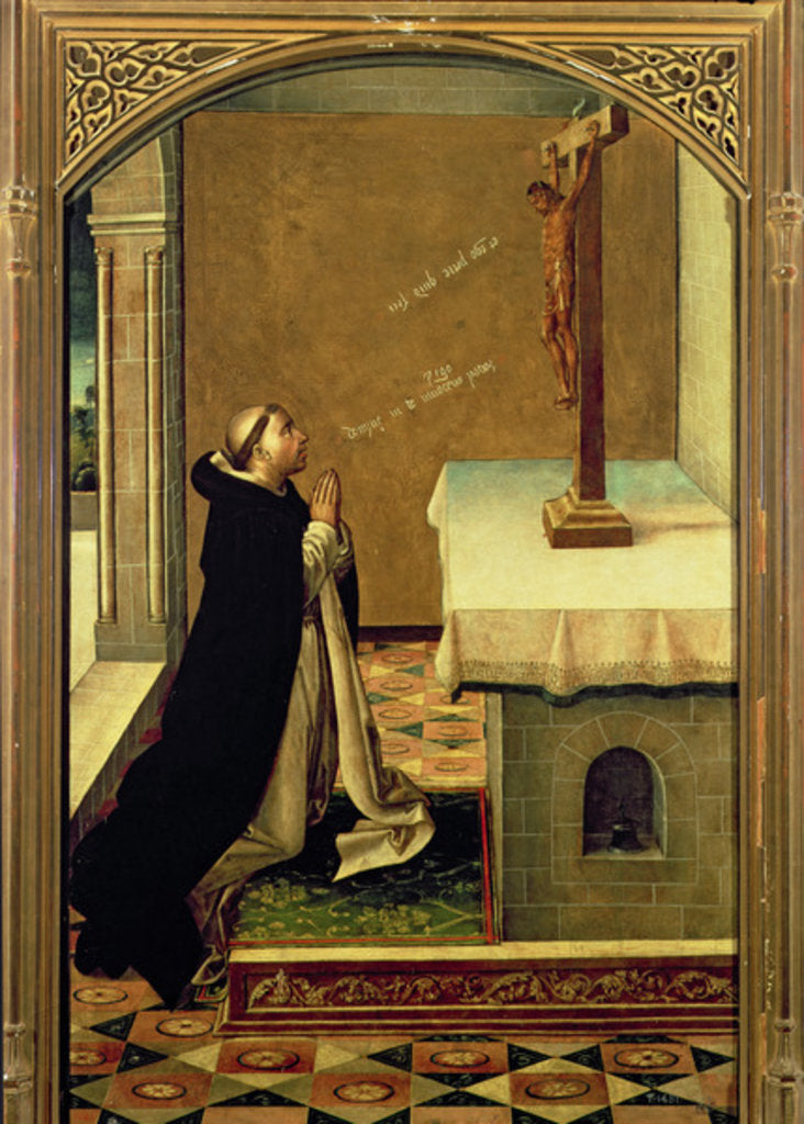 Detail of St. Peter Martyr at Prayer by Pedro Berruguete