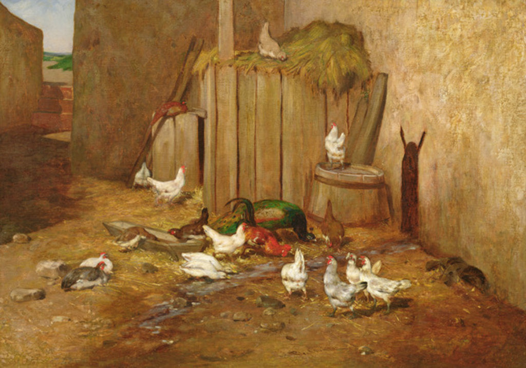 Detail of The Farmyard by Philibert-Leon Couturier