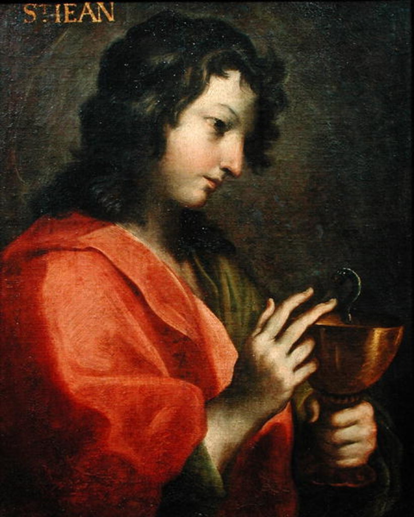 Detail of St. John the Evangelist by Italian School