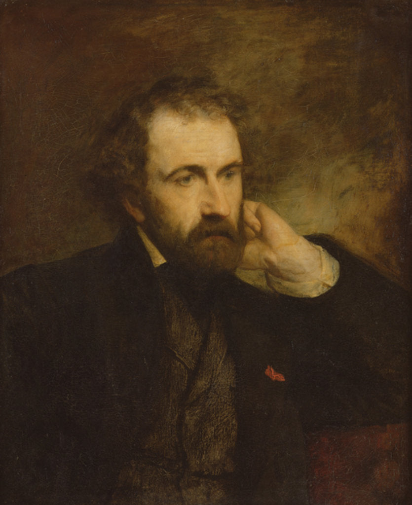 Detail of Portrait of Paul Chenavard by Gustave Ricard