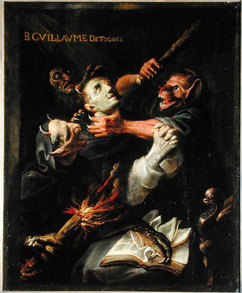 Detail of The Blessed Guillaume de Toulouse Tormented by Demons by Ambroise Fredeau