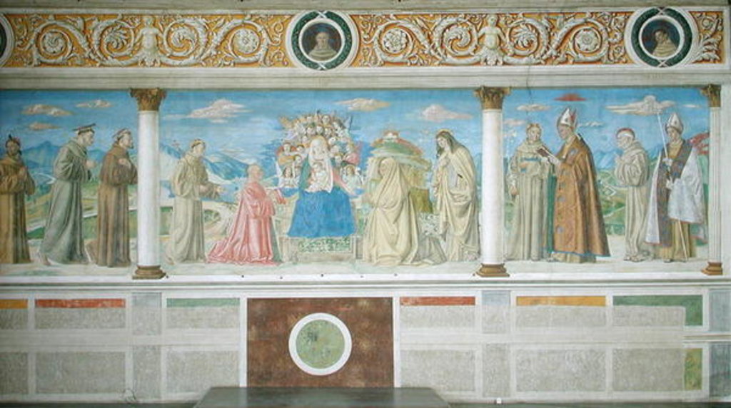 Detail of Virgin Surrounded by Donors and Saints, 1503 by Domenico Morone