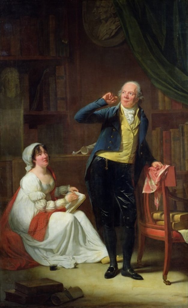 Detail of Jacques Delille and his Wife, 1802 by Henri-Pierre Danloux