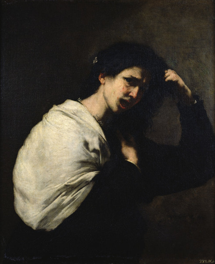 Detail of A Desperate Woman, 1638 by Jusepe de (1591-1652) Ribera