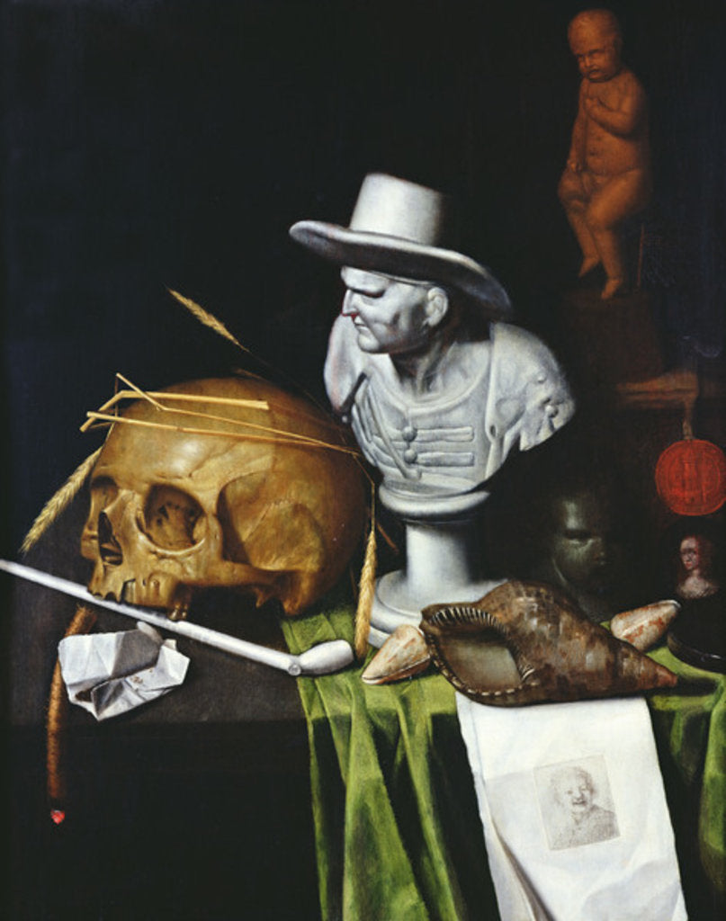 Detail of Vanitas, 1665 by Johannes Cordua