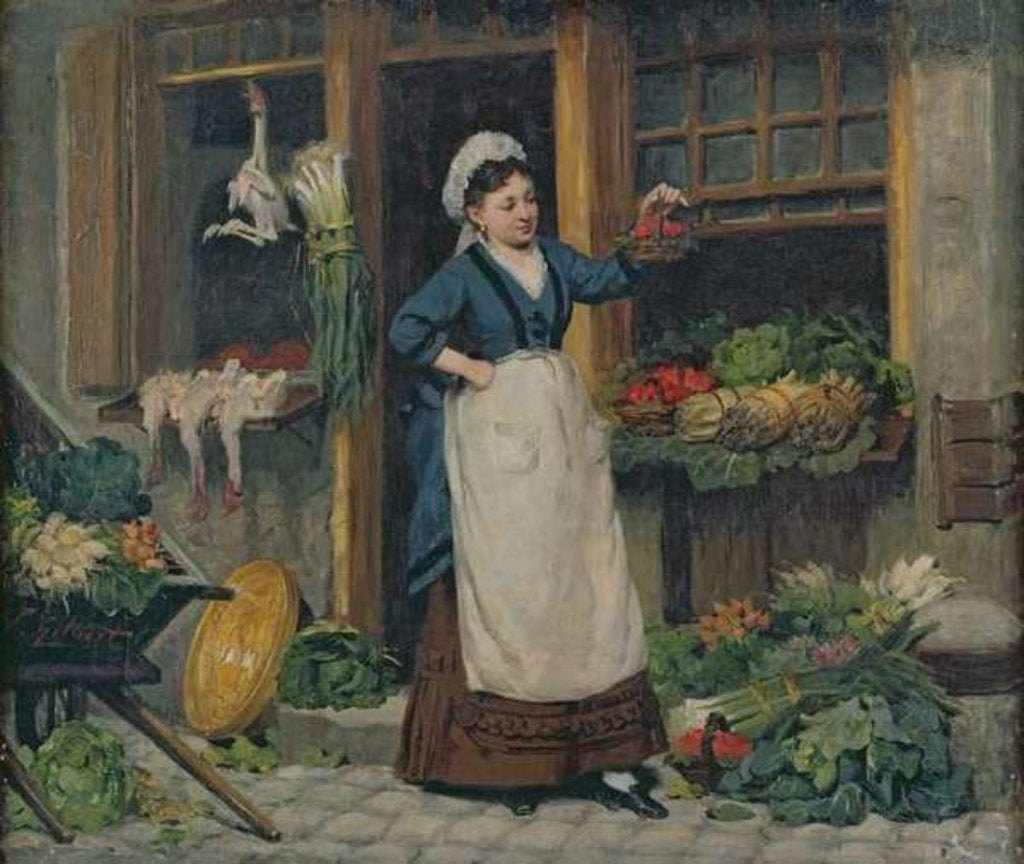 Detail of The Fruit Seller by Victor Gabriel Gilbert