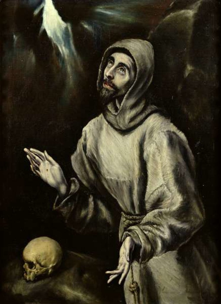 Detail of St. Francis of Assisi Receiving the Stigmata, c.1595 by El Greco