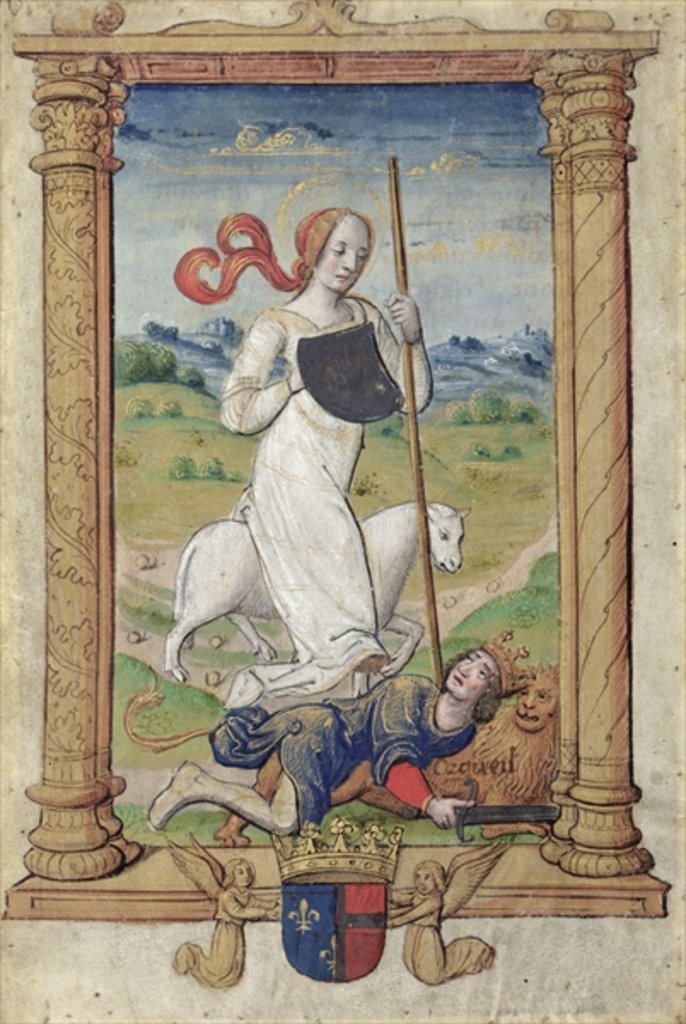 Detail of CL 22718A Humility Against Pride by French School