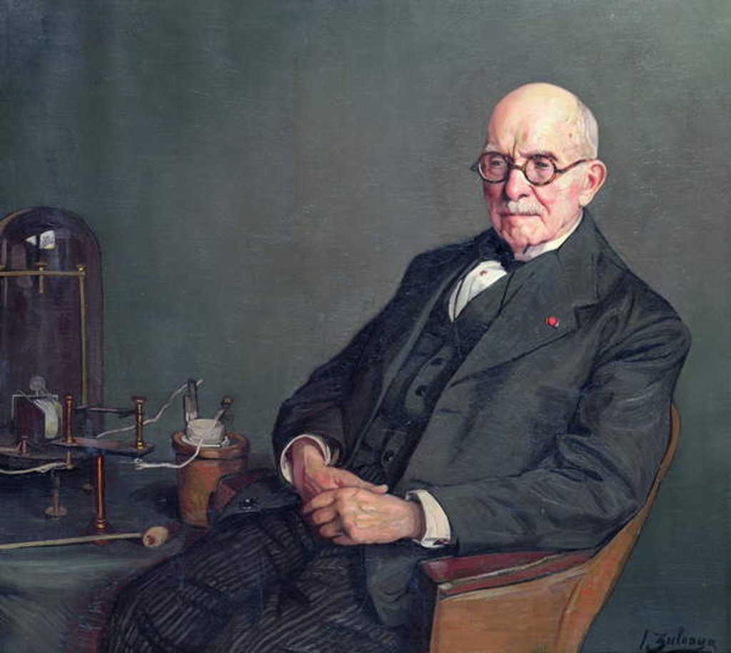 Detail of Portrait of Edouard Branly by Ignacio Zuloaga y Zabaleta