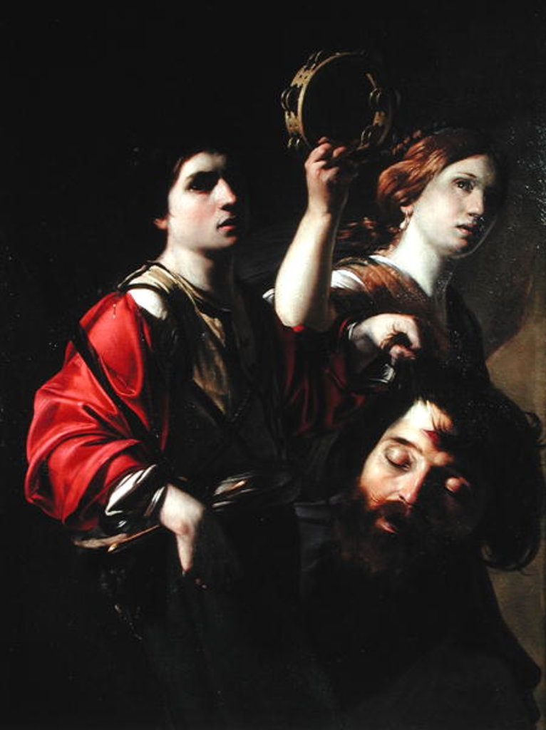 Detail of David Triumphant by Bartolomeo Manfredi