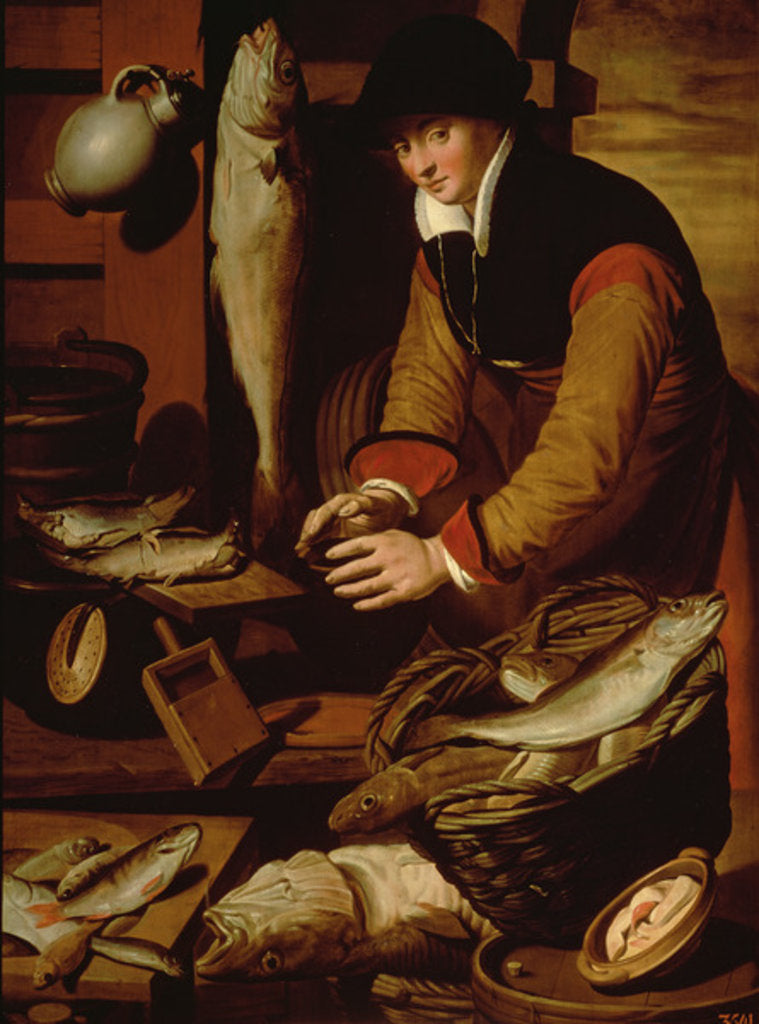 Detail of The Fish Seller, c.1580 by Pieter I Pietersz