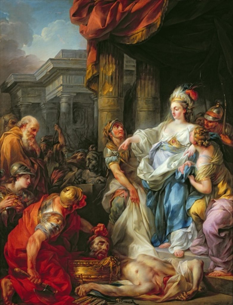 Detail of The Beheading of Cyrus II by Jean-Simon Berthelemy