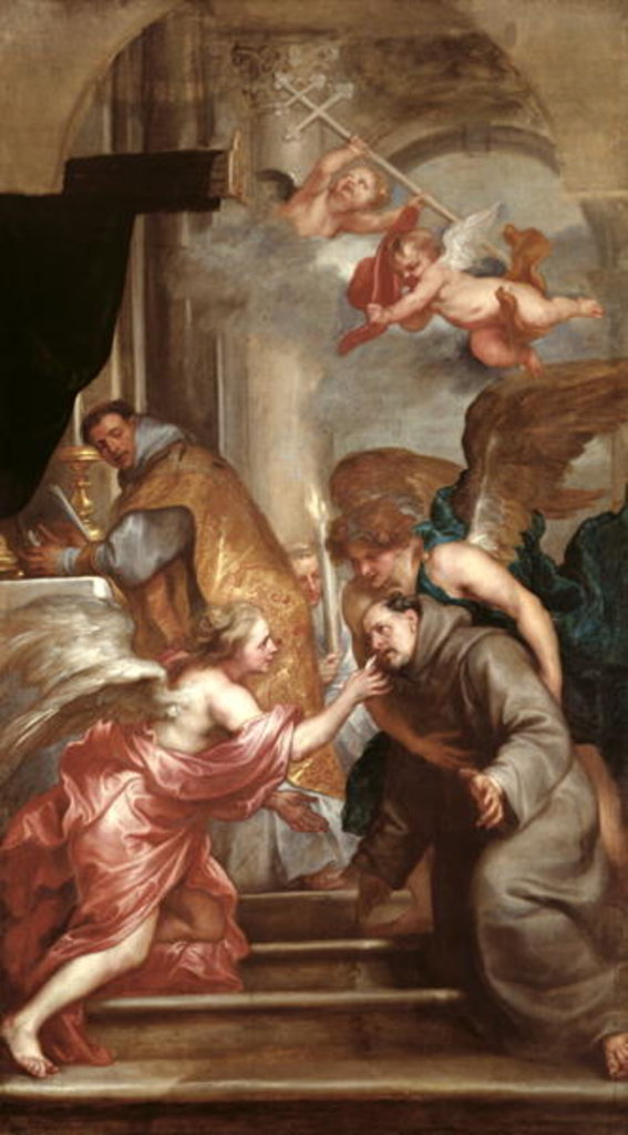 Detail of The Communion of St. Bonaventure by Anthony van Dyck