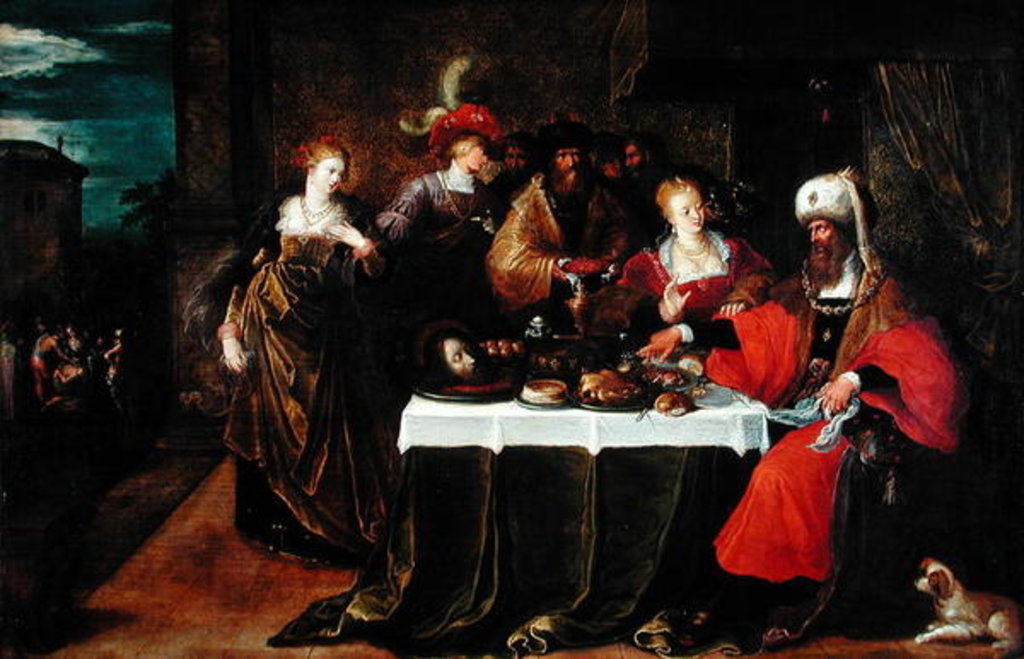 Detail of The Feast of Herod by Frans II the Younger Francken