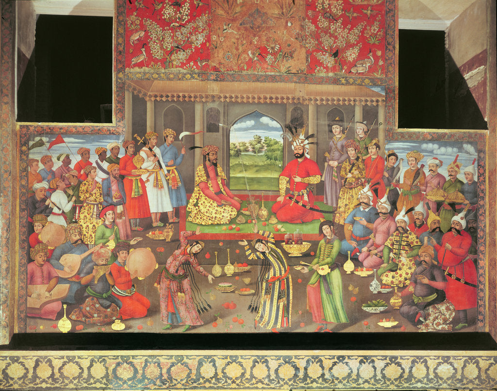 Detail of The Reception for the Ambassador of the Grand Moghul at the Court of the Shah Tahmasp, 1573-76 by Persian School