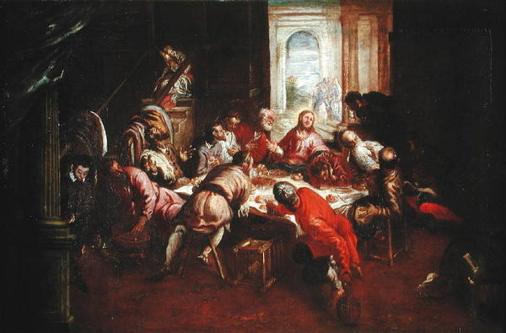 Detail of The Last Supper by Jacopo Robusti Tintoretto