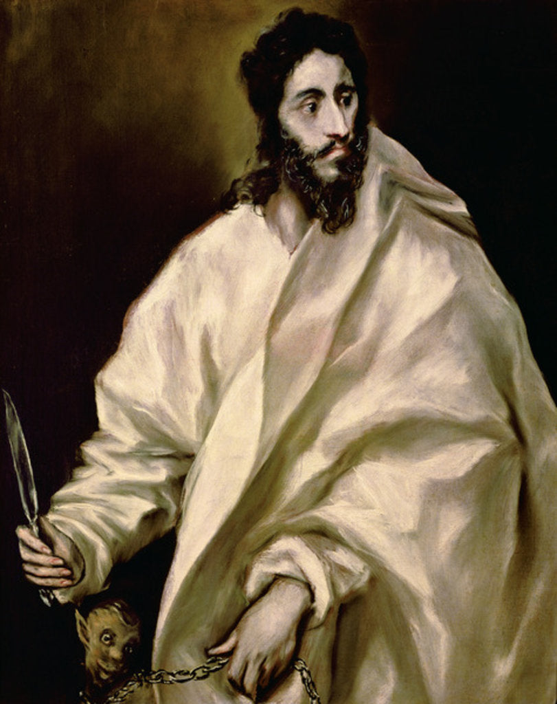 Detail of St. Bartholomew, 1606 by El Greco